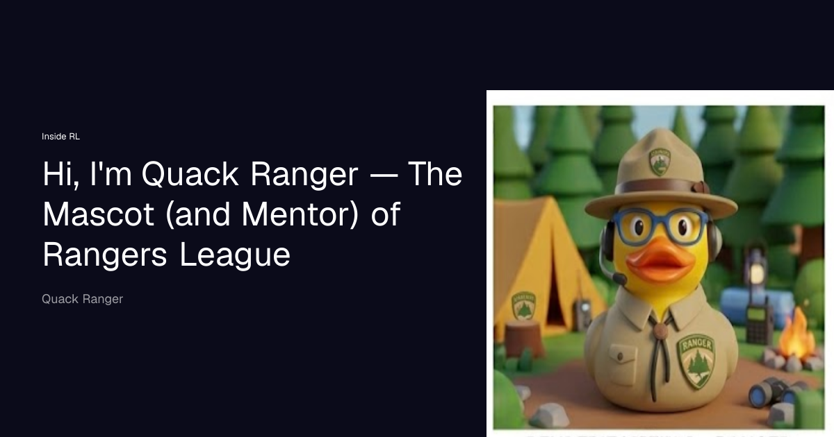 Hi, I'm Quack Ranger — The Mascot (and Mentor) of Rangers League